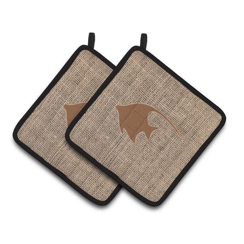 East Urban Home Polyester Potholder, Brown