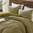 3PCS Full/Queen Waffle Washed Duvet Set