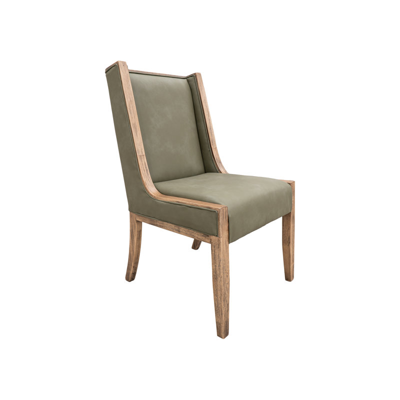 Chaise rustique rembourrée, Vert