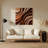 Gradient Abstract 54 Brown Metal Wall Art-466565951