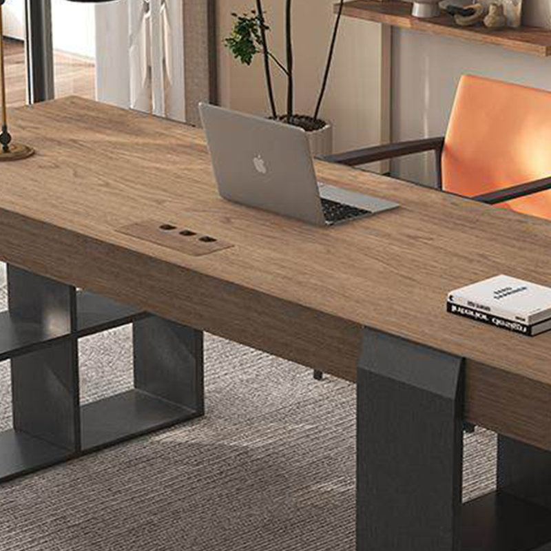 Bureau de luxe minimaliste, H 29,52 po x l 94,49 po x P 33,46 po