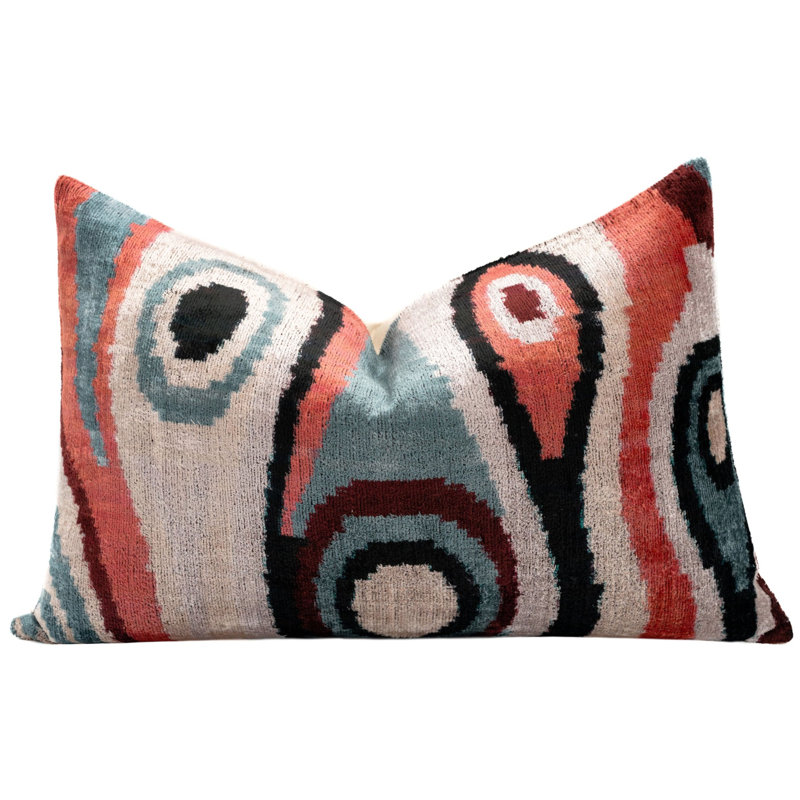 Abstract Velvet Throw Pillow