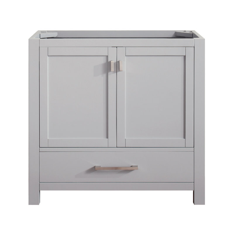 Base de meuble-lavabo simple 36 po Souther seulement, Gris givré