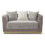 Causeuse, brun / beige clair