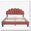 Lit plateforme tapissier avec tête de lit en velours à motif floral-1565096926-1565096913