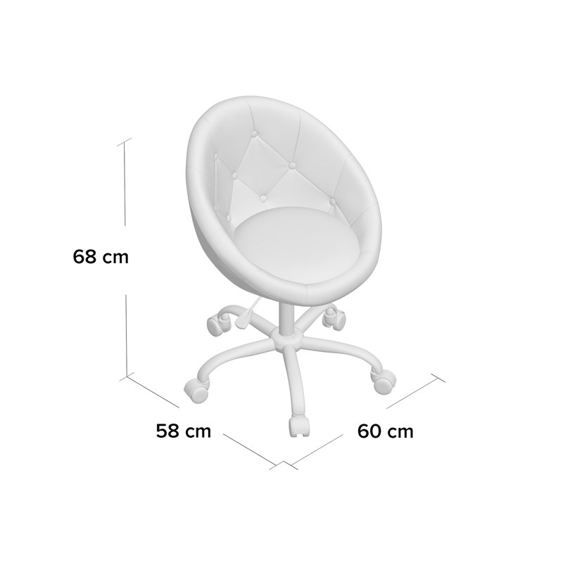 Antigore Backed Adjustable Height Lab Stool, Black