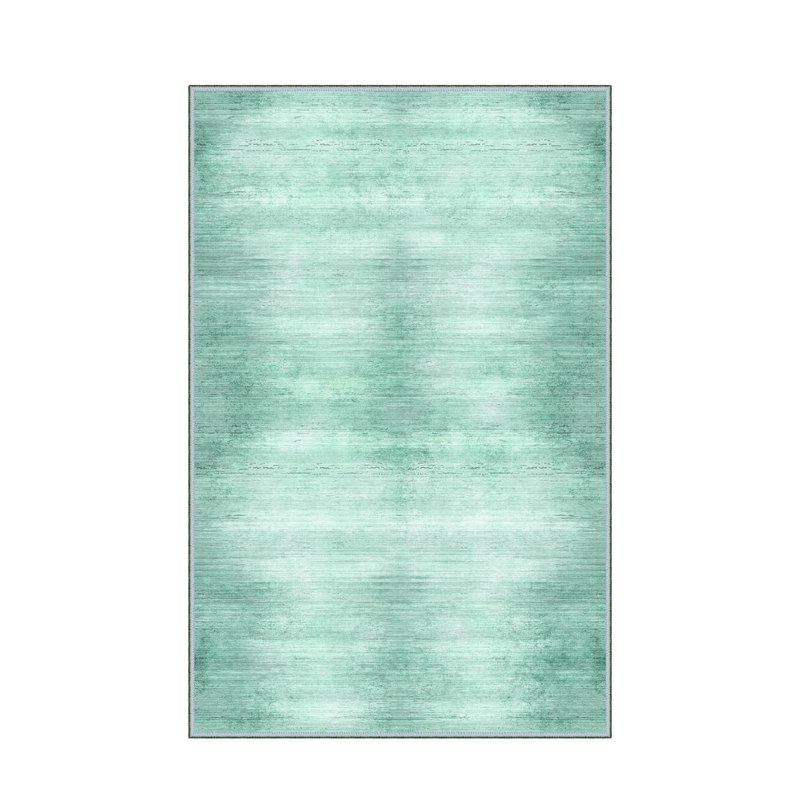 Stylish Woven Carpet, 4 x 6 Feet, 100% Polyester | Antibacterial, 3D Digital Printing, Non-Slip PVC Felt Dot Underside | Machine Washable, 0.4 in Pile Height, Perfect for Living Room & Bedroom Decor