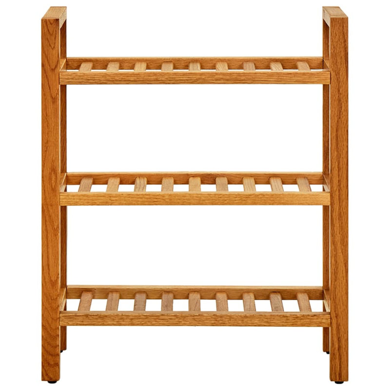 6 Pair Solid Wood Shoe Rack