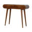 Console en bois London, 2 tiroirs, châtaignier, brun