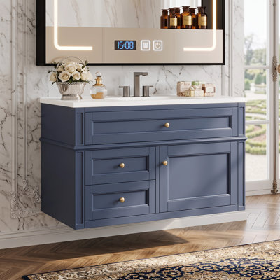 Meuble-lavabo mural flottant 36 po