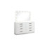 Ensemble de chambre à coucher 5 pièces Vannida en blanc laiteux-1200473734