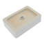Lavabo vasque de salle de bain rectangulaire en céramique blanche L 19 po x l 14 po