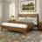 Sera Fluted Solid Wood Platform Bed-1024237437-1024237438
