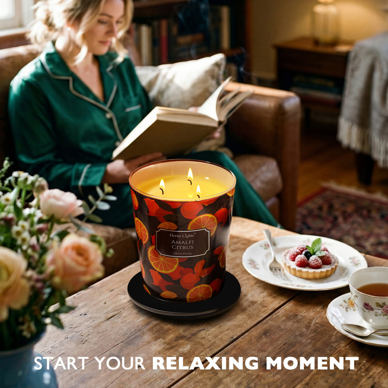 Agrume Amalfi | Bougies parfumées 3-Wick Homelights