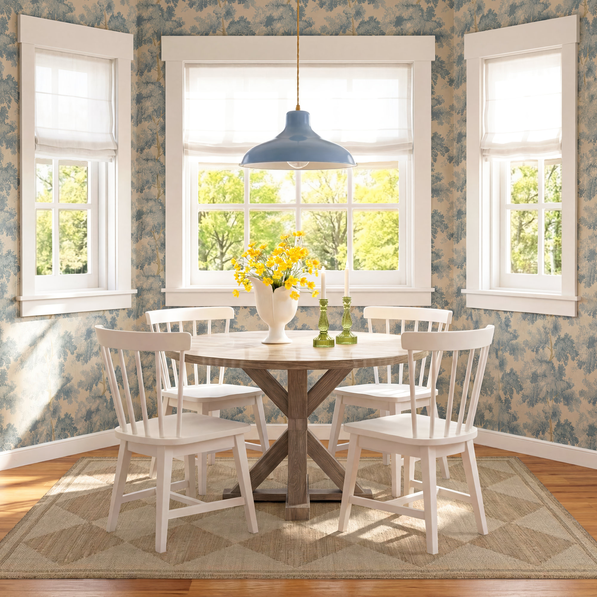 Lana Windsor Dining Chair, White