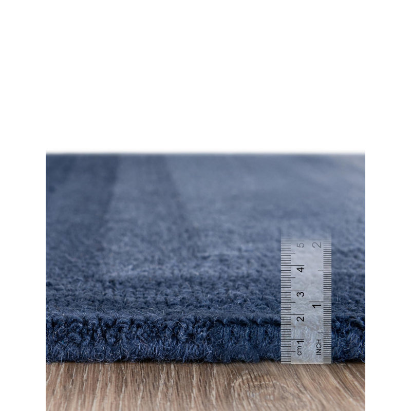  Ombre Wool Rug, Blue, Runner 2'7'' x 12'