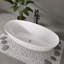 Baignoire de trempage autoportante en acrylique 65 po Fslefay