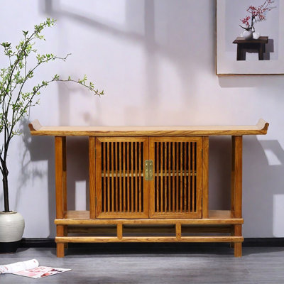 Nouvelle armoire d'entrée en bois massif de style chinois
