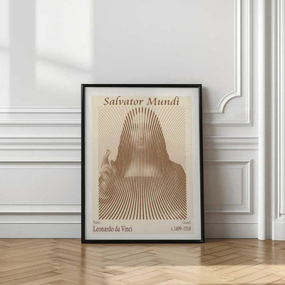 «Salvator Mundi», œuvre d'art de la Renaissance par Leonardo Da Vinci | Art mural encadré