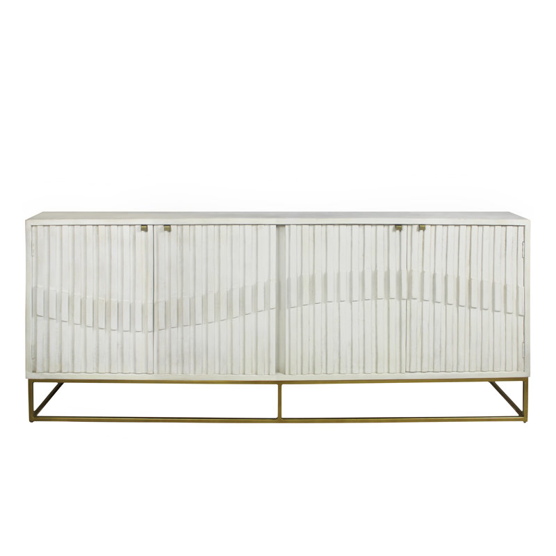 Fitzwater 81 " W Mango Solid Wood Buffet Table
