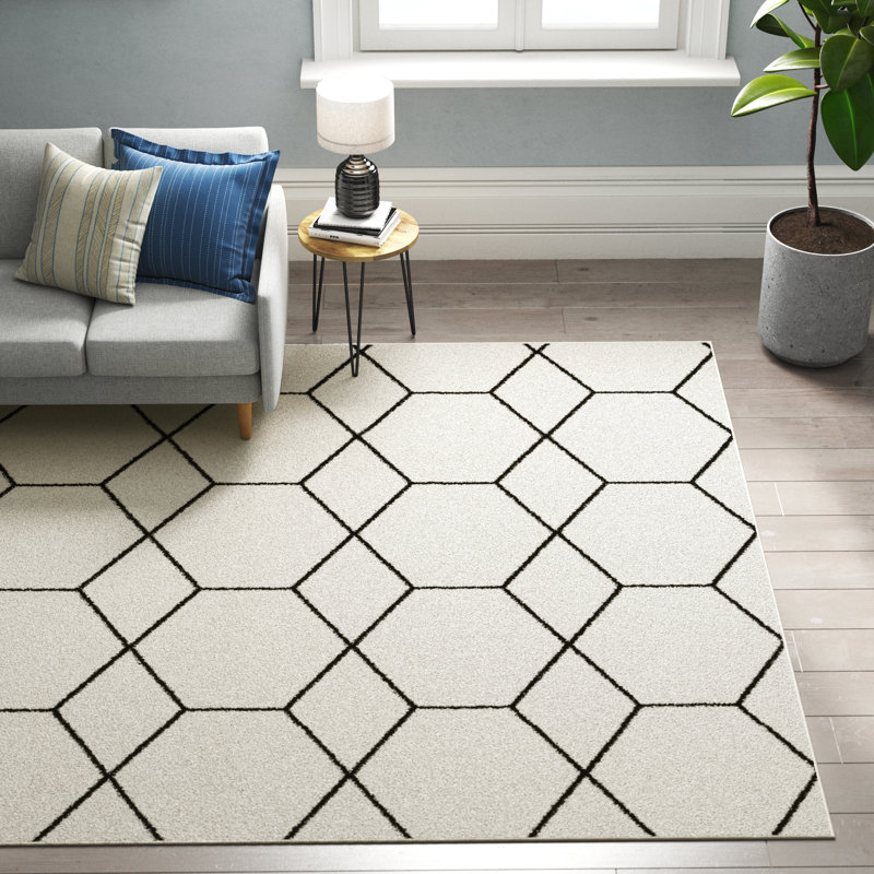 Kasturi Geometric Power Loomed Area Rug, Rectangle 8' x 10'