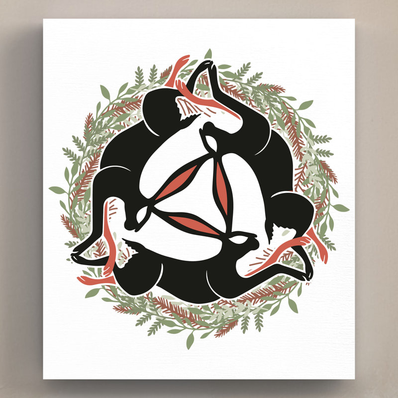 Kana Zodiac Hare Trinity - Print on Wood