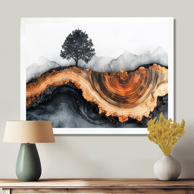 Goronwy Autumn Cherry Blossom Tree In The Woods II - Art mural fleur de cerisier