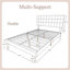 Upholstered Bed Frame with Headboard-1273290725
