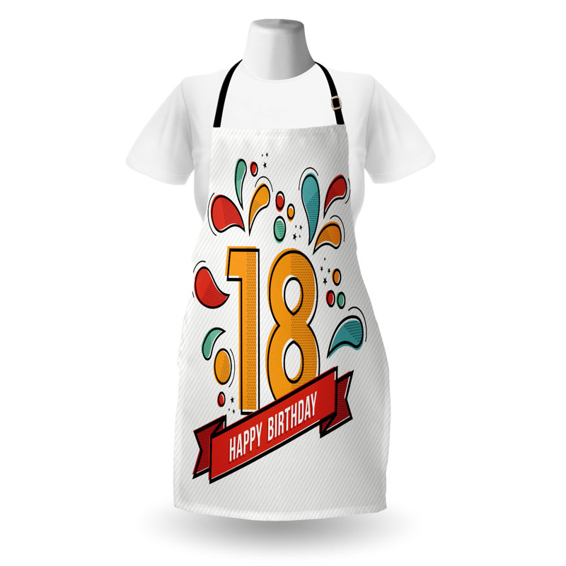 Birthday No Pattern Bib Apron