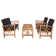 Calhoun Acacia 4 - Person Patio Conversation Sets with Cushions