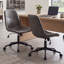 Chaise de travail sans accoudoirs en similicuir de 23 po Keavey -1299849614