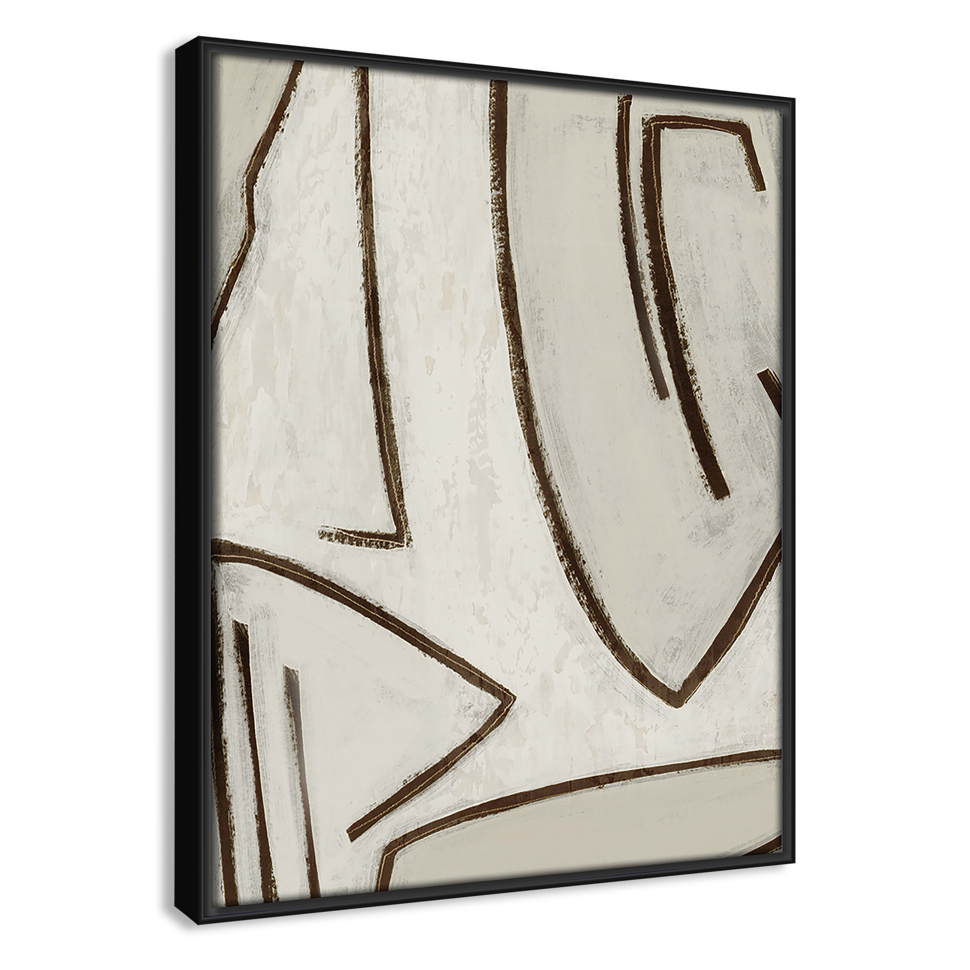 Line Work II, 12.5" W x 15.5" H, Black
