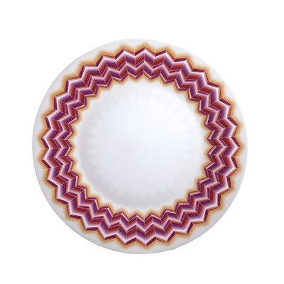 Zig Zag Bone China Dinner Plate