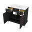 Ensemble de meuble-lavabo 36 po avec lavabo en céramique, armoire de rangement en bois massif, ensemble de meuble-lavabo autoportant avec 2 tiroirs et portes à fermeture douce-1242858934