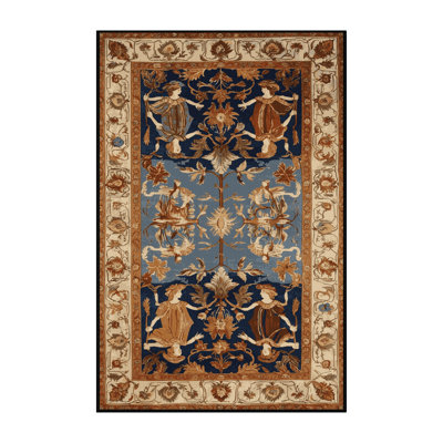 Tapis brun français lavable à la machine