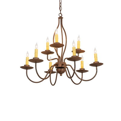 28" Wide Earl 9 Light Chandelier