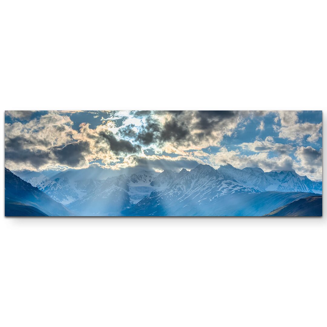 Leinwandbild Himalayagebirge unter bewölktem Himmel