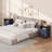 Farmhouse Nairoby Nightstand, End Table, End Tables with Barn Door and Shelf, Modern Bed Side Table Rustic Nightstands Set for Bedroom, Living Room ﻿-208205221-253371652