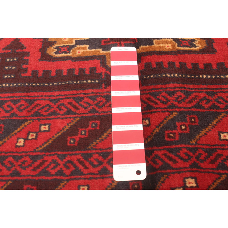 Tapis rouge foncé Dequita 3 pi 9 po x 6 pi 3 po
