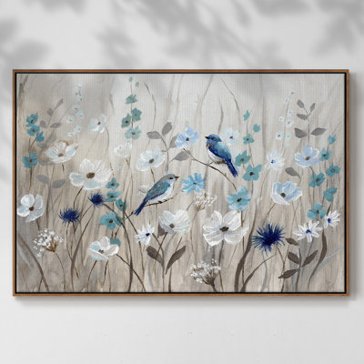 " Bluebirds in Spring " Oil Print