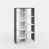 Blanc / gris anthracite