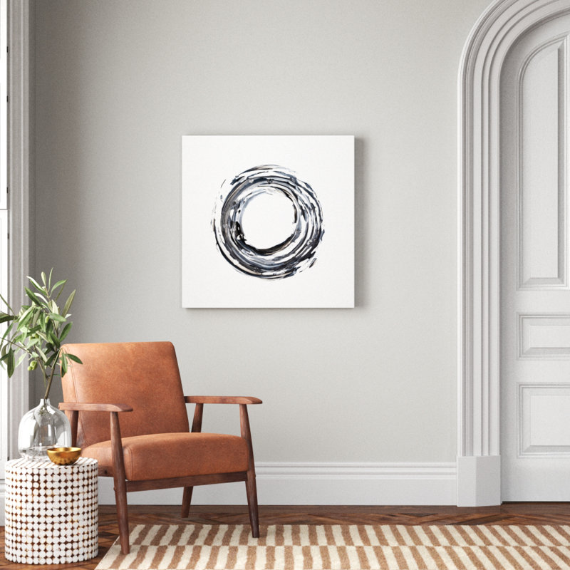 «E Encircle I», peinture sur toile, H 32 po x l 32 po x P 1,5 po, Toile tendue