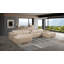 Canapé modulaire en cuir italien DivanItalia 5 pièces en forme de U avec accoudoirs réglables - disposition ouverte-780998462