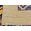 Tapis en laine crème/bleu 6 pi x 7 pi 10 po one-of-kind à la main noué la Denver