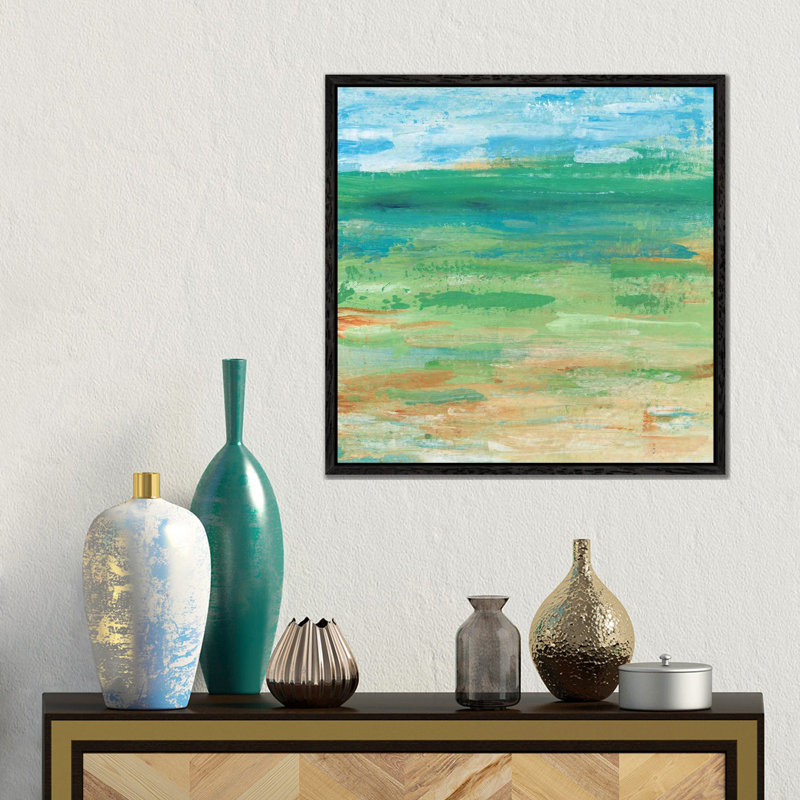 Spring Green Pasture I by Tim OToole - Gallery-Wrapped Canvas Giclée on Canvas, 45.72 cm H x 45.72 cm W, Black Framed
