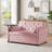 Latitude Run 3 in 1 Convertible Sofa Bed, 53" Vincy Sleeper Loveseat with Side Table, Pull Out Couch with 2 Pockets and 2 Pillows for Living Room Apartment Office-2132205977