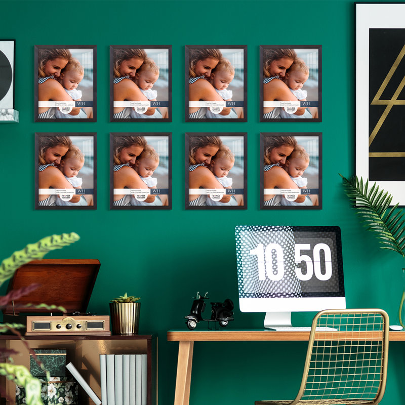 Black Wood Picture Frame - Set of 8, 11" x 14"
