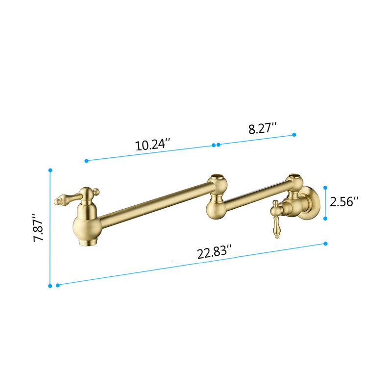 Interbath Kitchen Faucet, Brushed Gold