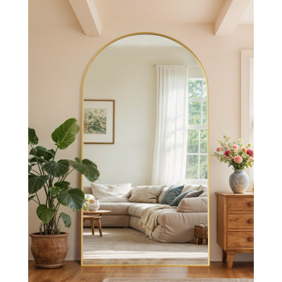 Arched  Metal Oversized Full-Length Mirror