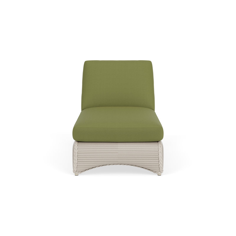 Loom Outdoor Chaise Lounge, Reflections Grass, Linen
